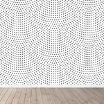 MUNKS & ME - Papier Peint Chambre Enfant à Motif Répété - Pétoncle | Noir