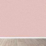 MUNKS & ME - Papier Peint Chambre Enfant à Motif Répété - Pétoncle | Rose
