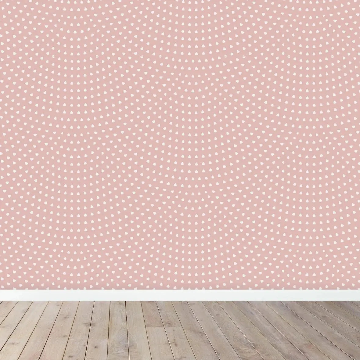 MUNKS & ME - Papier Peint Chambre Enfant à Motif Répété - Pétoncle | Rose