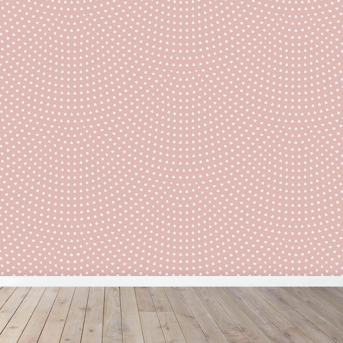 MUNKS & ME - Papier Peint Chambre Enfant à Motif Répété - Pétoncle | Rose