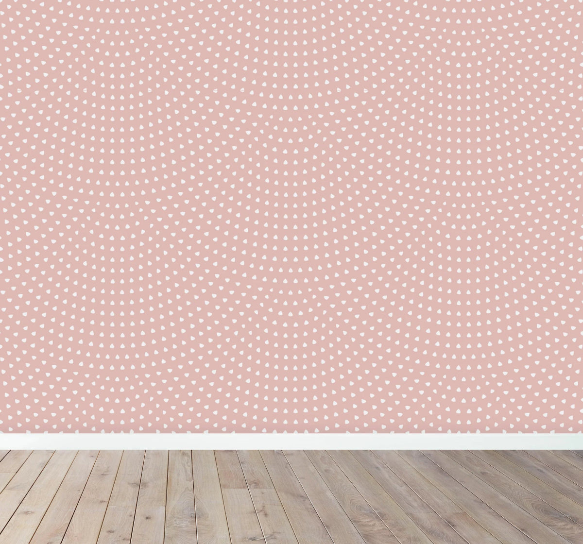 MUNKS & ME - Papier Peint Chambre Enfant à Motif Répété - Pétoncle | Rose