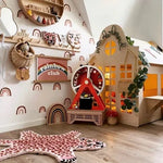 MUNKS & ME - Papier Peint Chambre Enfant à Motif Répété - Raining Rainbows