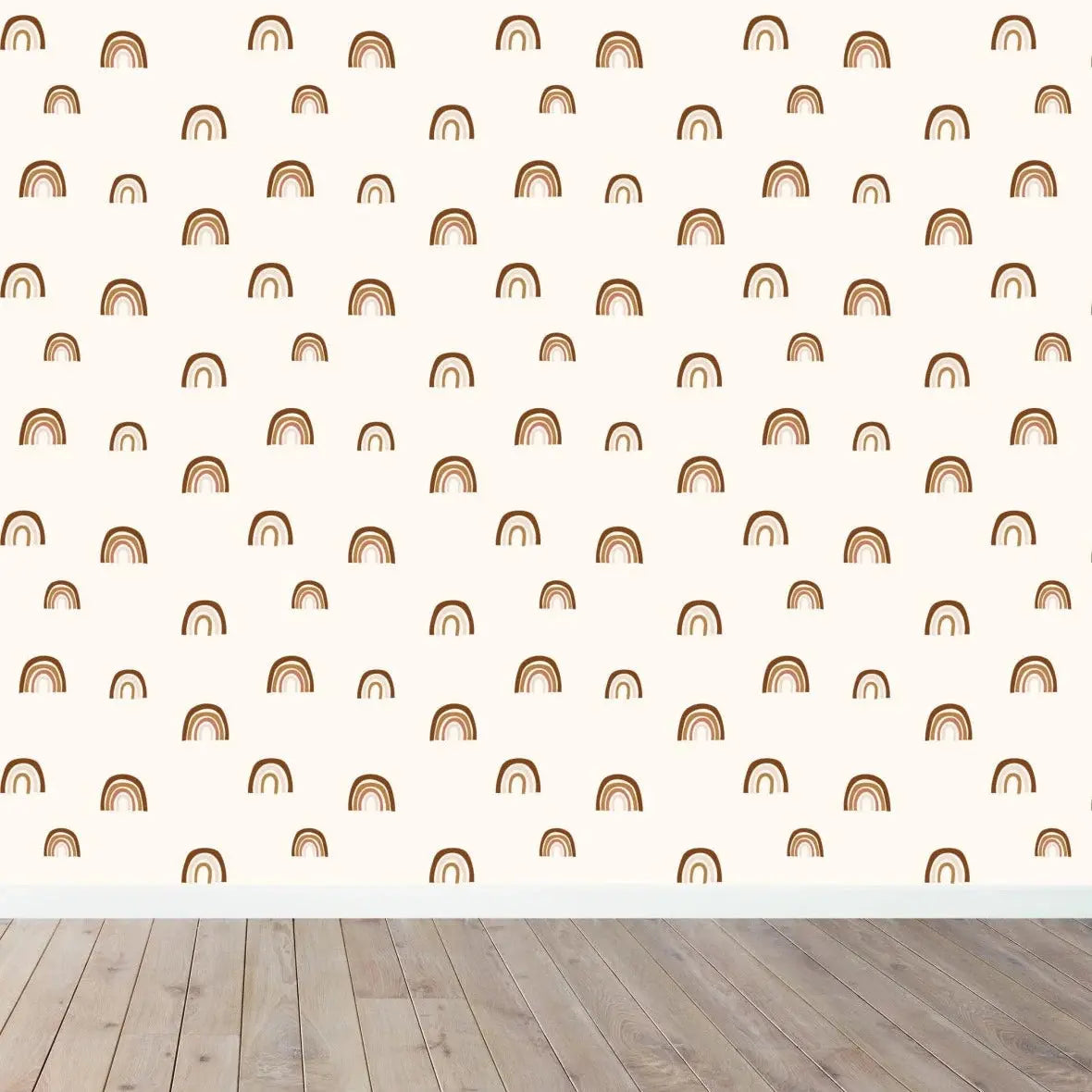 MUNKS & ME - Papier Peint Chambre Enfant à Motif Répété - Raining Rainbows