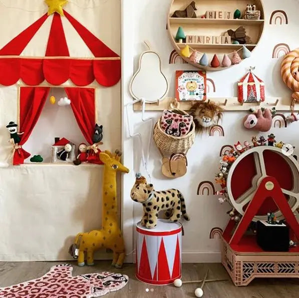 MUNKS & ME - Papier Peint Chambre Enfant à Motif Répété - Raining Rainbows