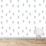 MUNKS & ME - Papier Peint Chambre Enfant à Motif Répété - Robot