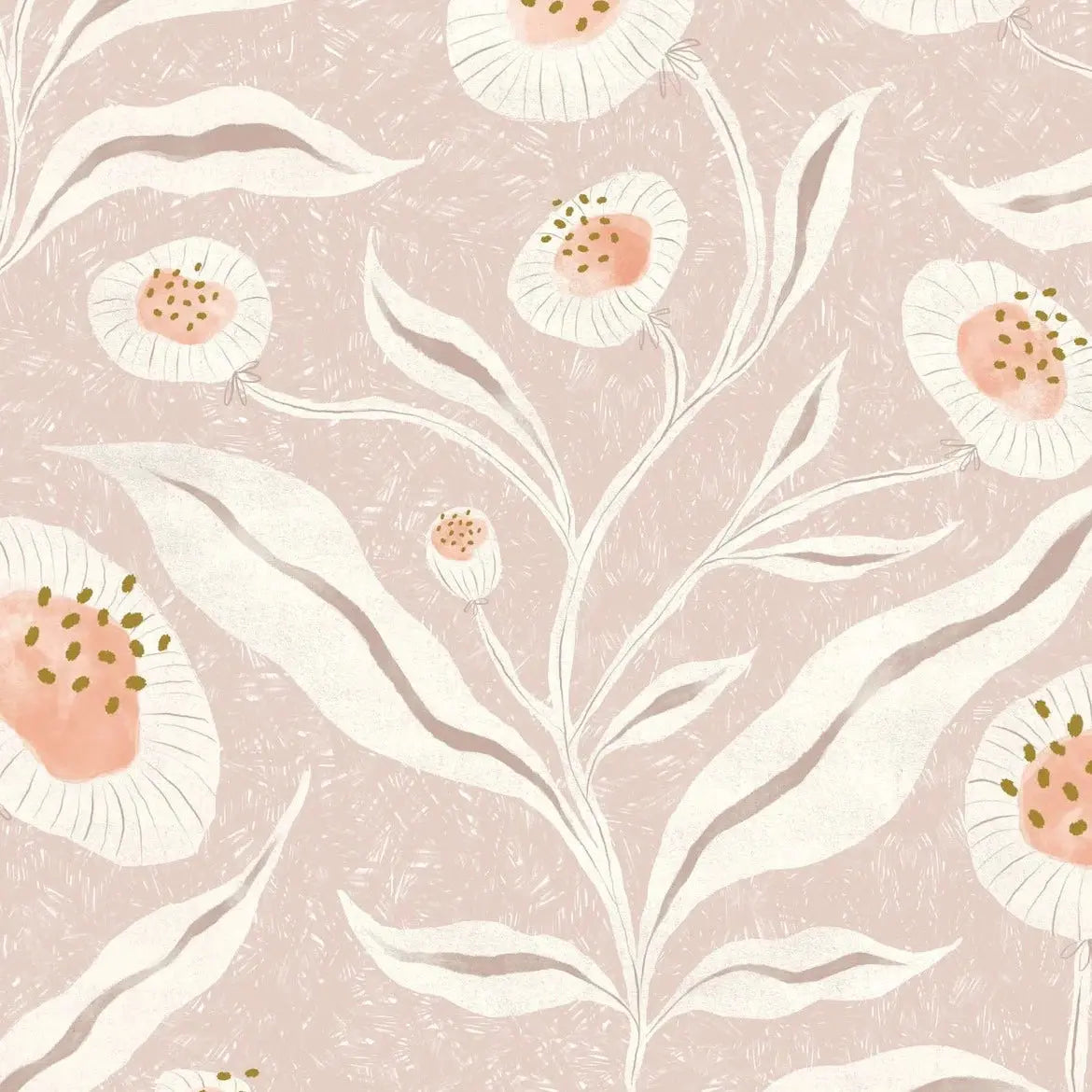 MUNKS & ME - Papier Peint Chambre Enfant à Motif Répété - Rose