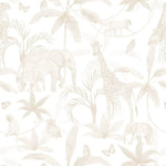 MUNKS & ME - Papier Peint Chambre Enfant à Motif Répété - Safari Africain | Neutre