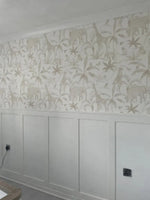 MUNKS & ME - Papier Peint Chambre Enfant à Motif Répété - Safari Africain | Neutre