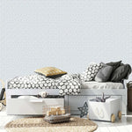 MUNKS & ME - Papier Peint Chambre Enfant à Motif Répété - Saupoudrer - Bleu