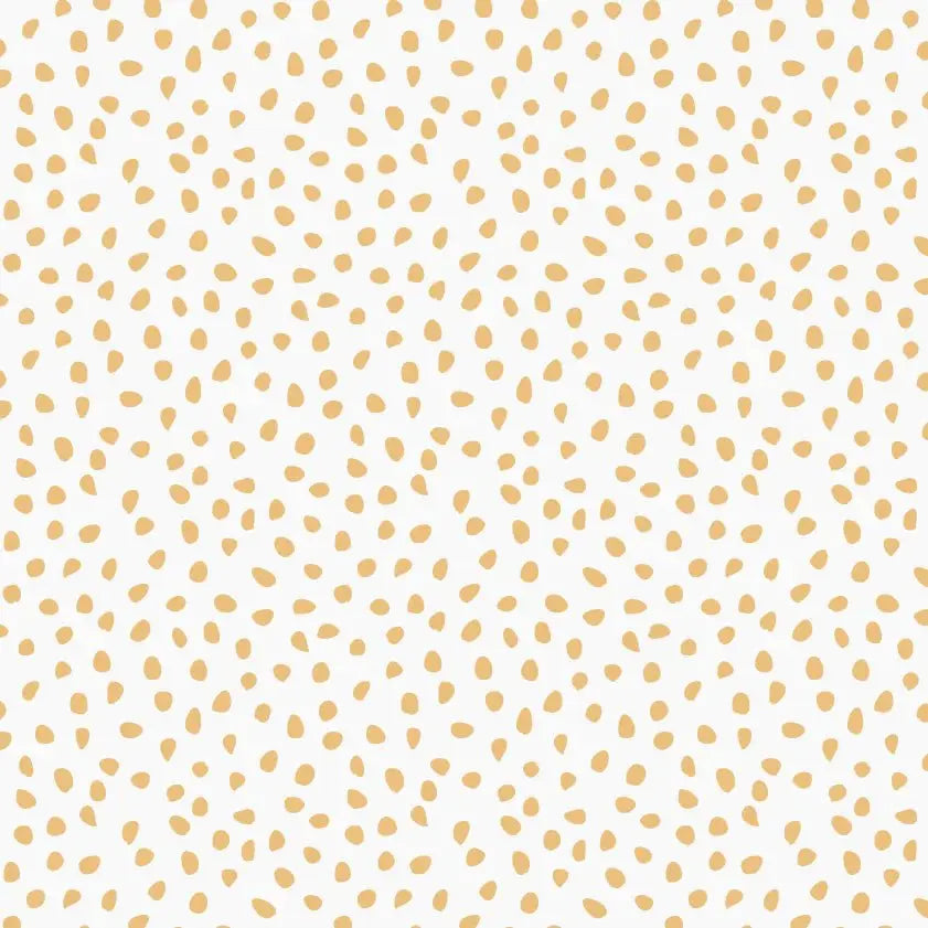 MUNKS & ME - Papier Peint Chambre Enfant à Motif Répété - Saupoudrer - Moutarde