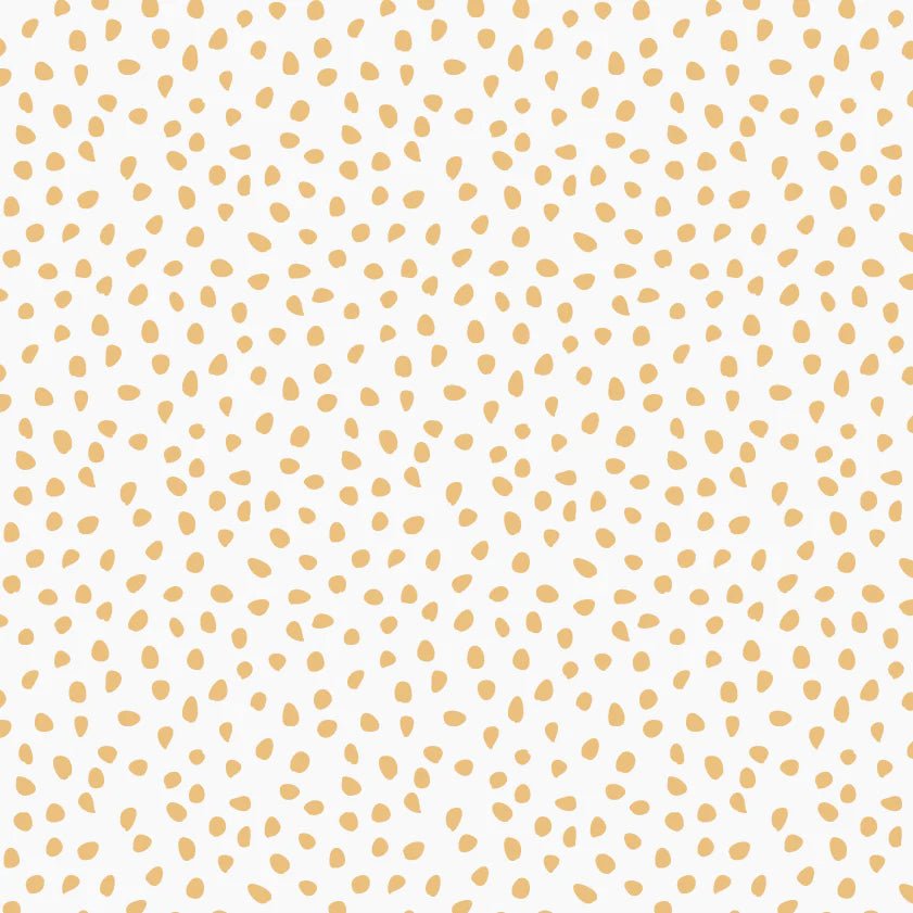 MUNKS & ME - Papier Peint Chambre Enfant à Motif Répété - Saupoudrer - Moutarde