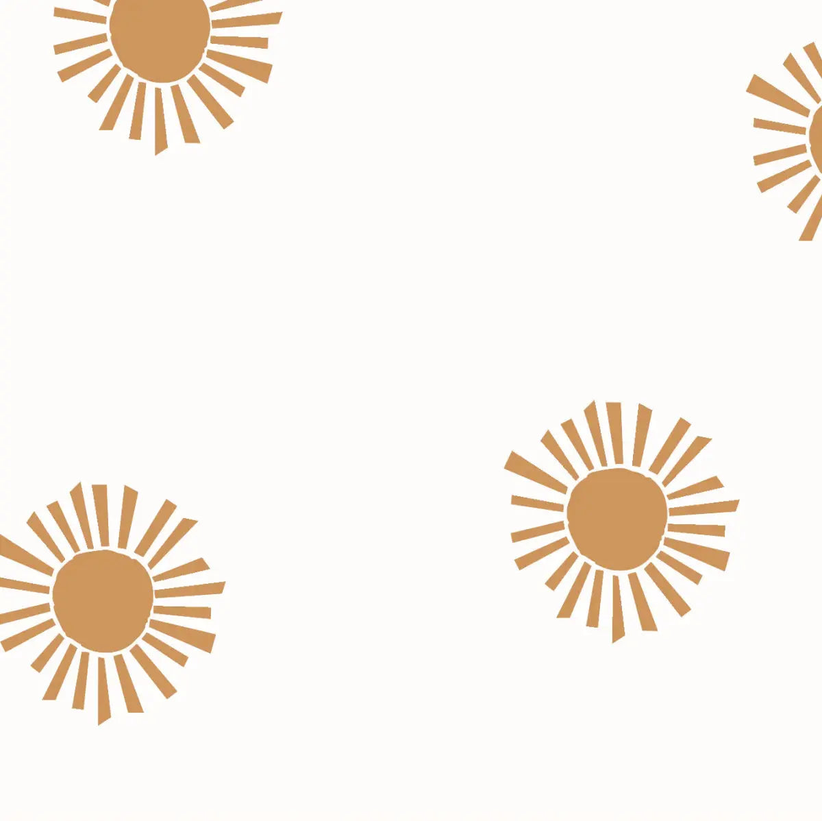 MUNKS & ME - Papier Peint Chambre Enfant à Motif Répété - Soleil Brillant