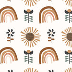 MUNKS & ME - Papier Peint Chambre Enfant à Motif Répété - Soleil Et Arcs - en - ciel