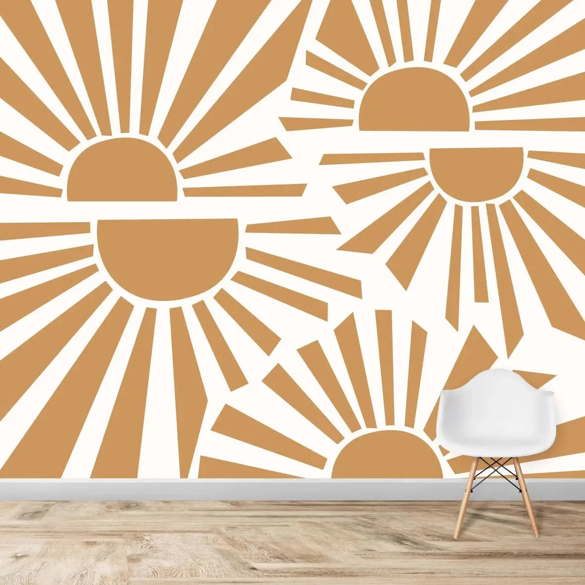 MUNKS & ME - Papier Peint Chambre Enfant à Motif Répété - Sunbeams