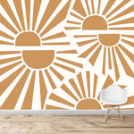 MUNKS & ME - Papier Peint Chambre Enfant à Motif Répété - Sunbeams