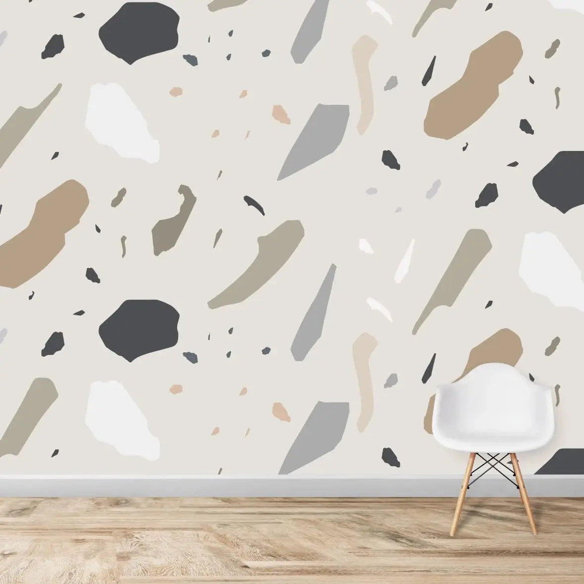 MUNKS & ME - Papier Peint Chambre Enfant à Motif Répété - Terrazzo Arts