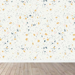 MUNKS & ME - Papier Peint Chambre Enfant à Motif Répété - Terrazzo | Jaune