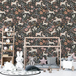 MUNKS & ME - Papier Peint Chambre Enfant à Motif Répété - Unicorn Meadow