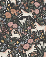 MUNKS & ME - Papier Peint Chambre Enfant à Motif Répété - Unicorn Meadow