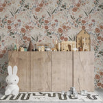 MUNKS & ME - Papier Peint Chambre Enfant à Motif Répété Unicorn Meadow - Crème