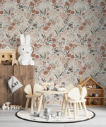 MUNKS & ME - Papier Peint Chambre Enfant à Motif Répété Unicorn Meadow - Crème