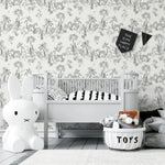 MUNKS & ME - Papier Peint Chambre Enfant à Motif Répété - Zèbre Africain Sauvage