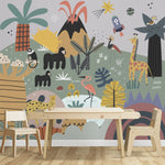 MUNKS & ME - Papier Peint Chambre Enfant Amis Merveilleux