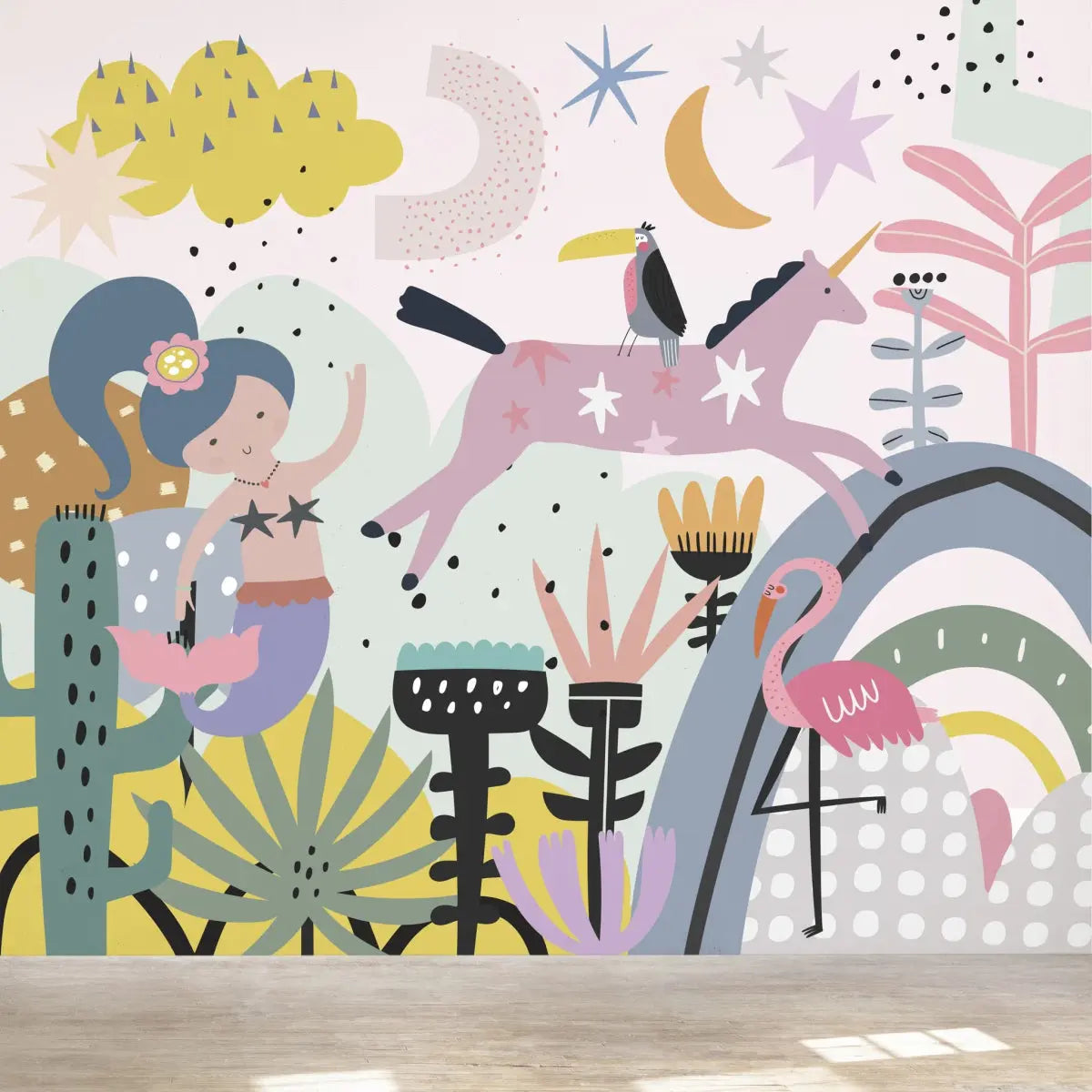 MUNKS & ME - Papier Peint Chambre Enfant Amour Merveilleux