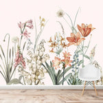 MUNKS & ME - Papier Peint Chambre Enfant Champ De Fleurs De Quinns