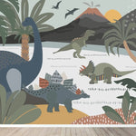 MUNKS & ME - Papier Peint Chambre Enfant Dinosaure Et Amis