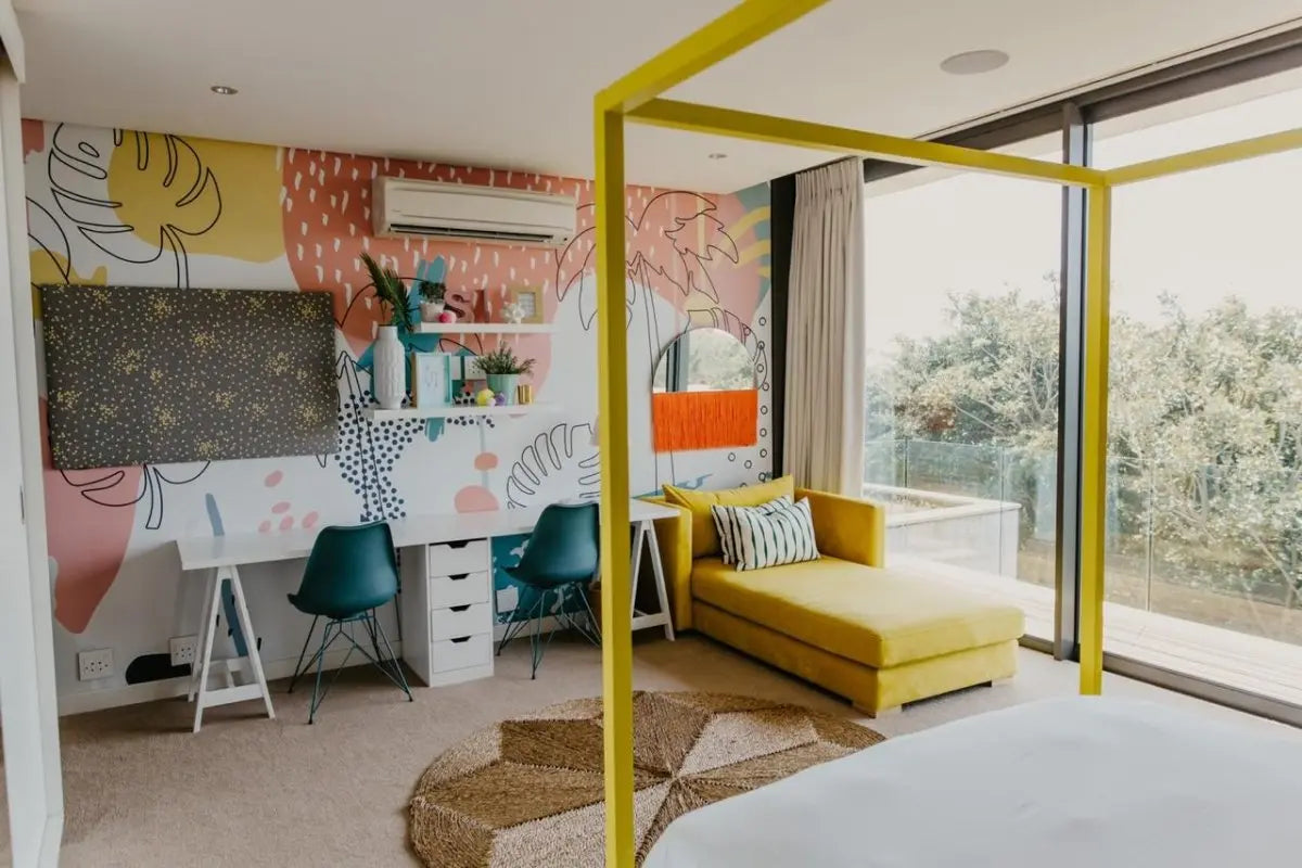 MUNKS & ME - Papier Peint Chambre Enfant Éclaboussure Tropicale