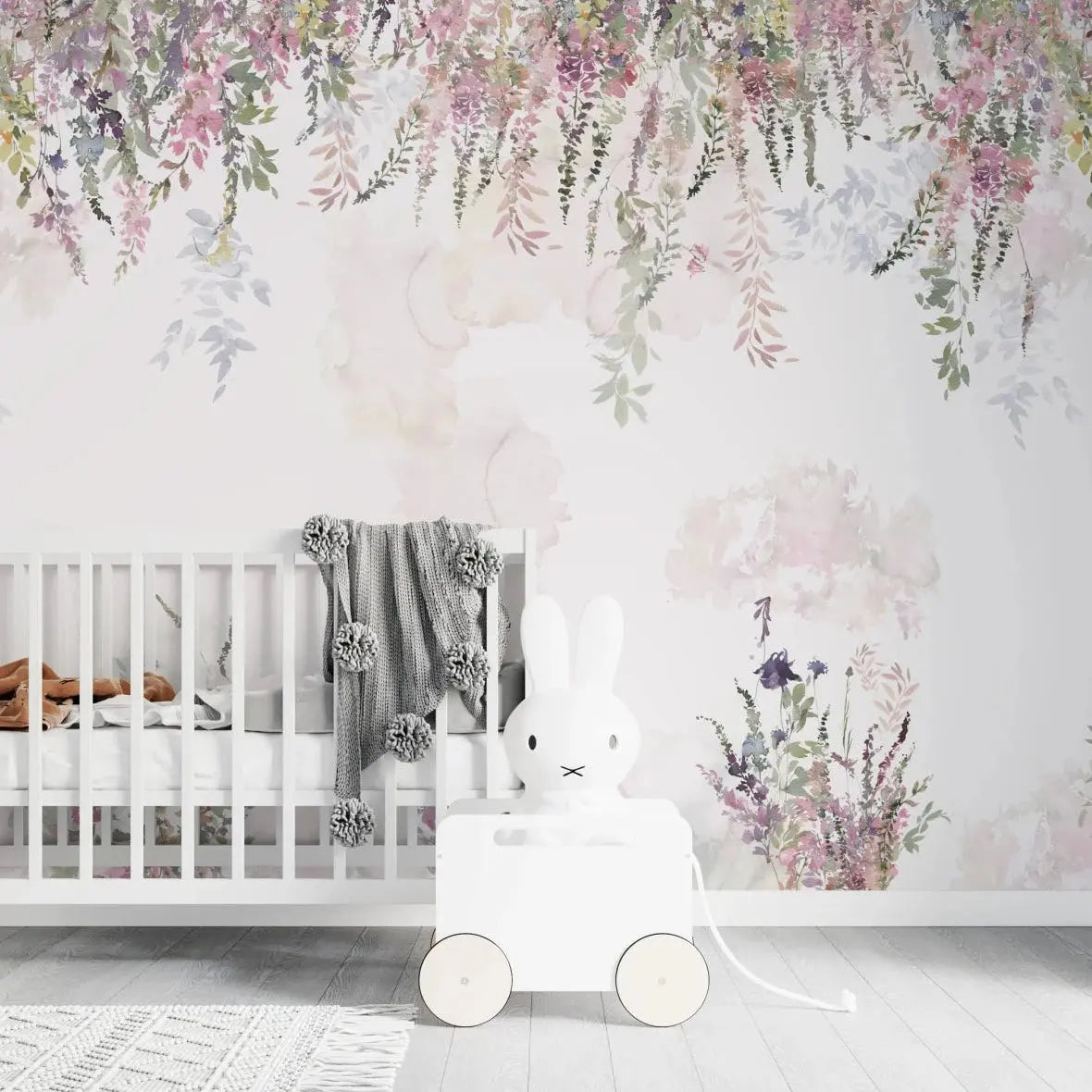 MUNKS & ME - Papier Peint Chambre Enfant Fleurs De Florence
