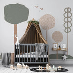 MUNKS & ME - Papier Peint Chambre Enfant Forêt De Bubblegum - Rose