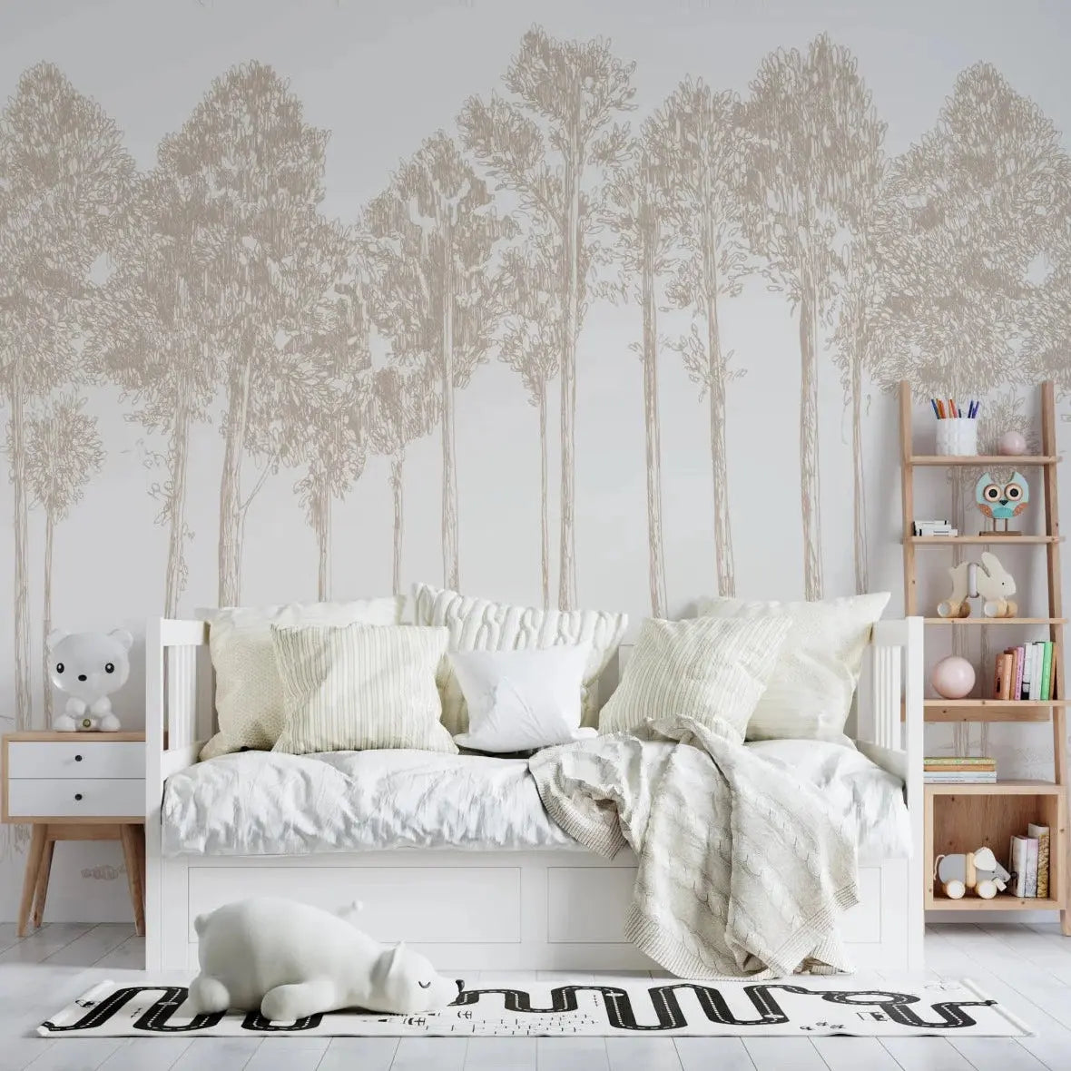 MUNKS & ME - Papier Peint Chambre Enfant Forêt - Huître