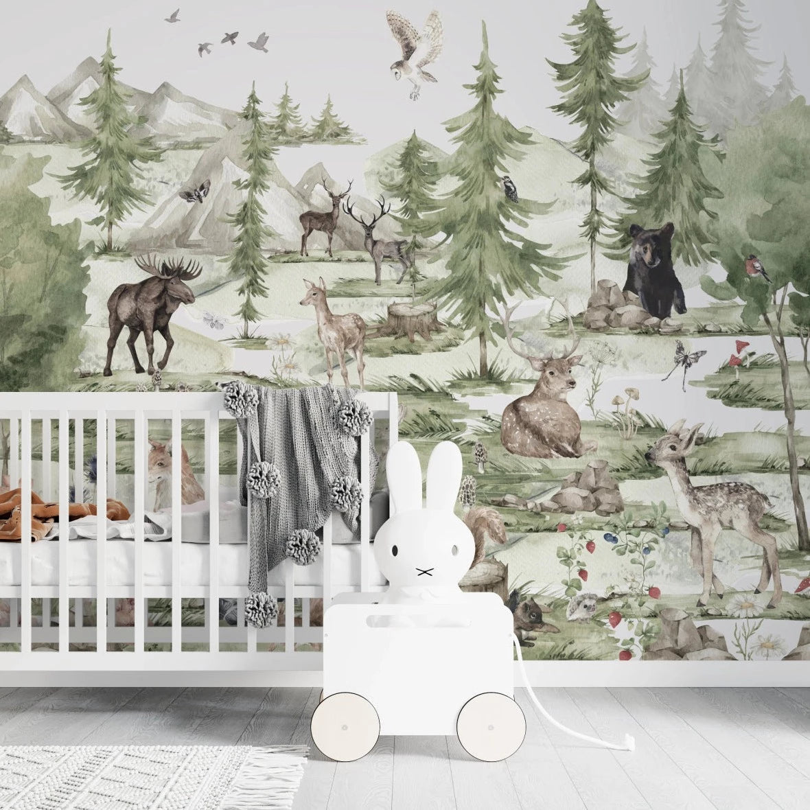MUNKS & ME - Papier Peint Chambre Enfant Forêt Magique