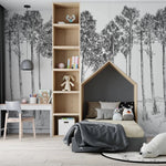MUNKS & ME - Papier Peint Chambre Enfant Forêt - Nuit