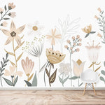 MUNKS & ME - Papier Peint Chambre Enfant Jardin Floral Millie