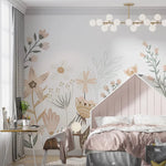 MUNKS & ME - Papier Peint Chambre Enfant Jardin Floral Millie