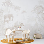 MUNKS & ME - Papier Peint Chambre Enfant Jungle - Neutre