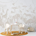 MUNKS & ME - Papier Peint Chambre Enfant Jungle Paradisiaque - Neutre