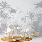 MUNKS & ME - Papier Peint Chambre Enfant Léopard Et Amis - Monochromes