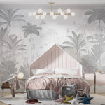 MUNKS & ME - Papier Peint Chambre Enfant Léopard Et Amis - Monochromes