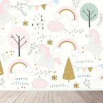 MUNKS & ME - Papier Peint Chambre Enfant Licorne