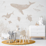 MUNKS & ME - Papier Peint Chambre Enfant Magie De L'océan - Neutre