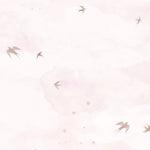MUNKS & ME - Papier Peint Chambre Enfant Opales Ciel Oiseaux Rose