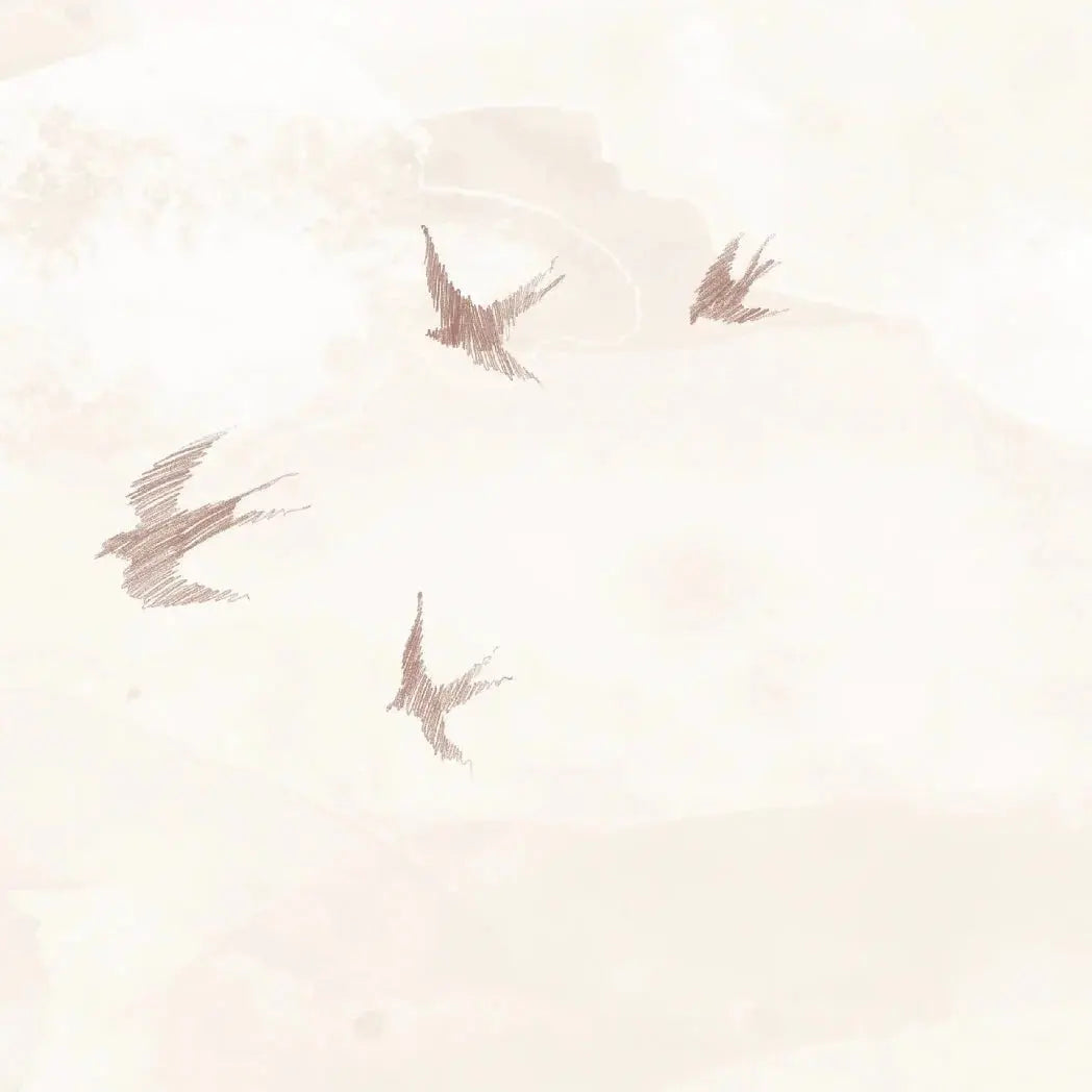 MUNKS & ME - Papier Peint Chambre Enfant Opales Ciel Oiseaux Sable