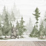 MUNKS & ME - Papier Peint Chambre Enfant Ours Des Bois
