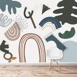 MUNKS & ME - Papier Peint Chambre Enfant Petite Erin Résumé - Bleu