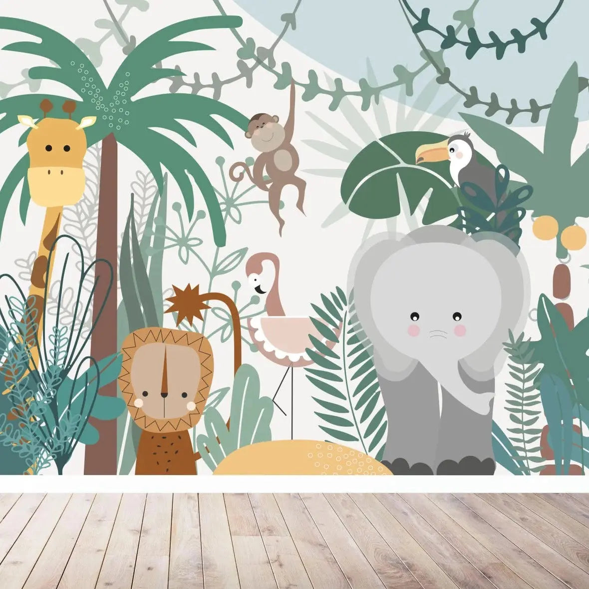 MUNKS & ME - Papier Peint Chambre Enfant Safari