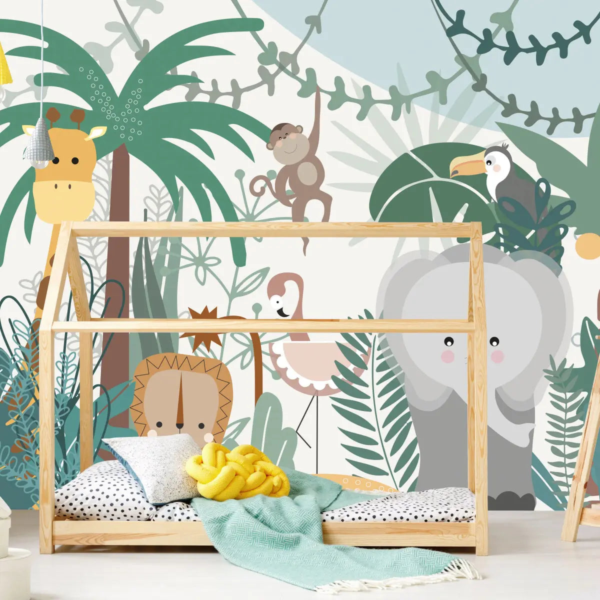 MUNKS & ME - Papier Peint Chambre Enfant Safari